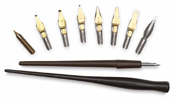Image of Calligraphy & Drawing Pen Nibs and Handles by Speedball
