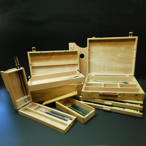 Image of Wood Art Supply Boxes