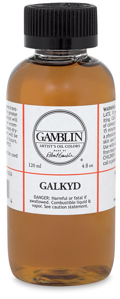 Galkyd oil paint medium in bottle
