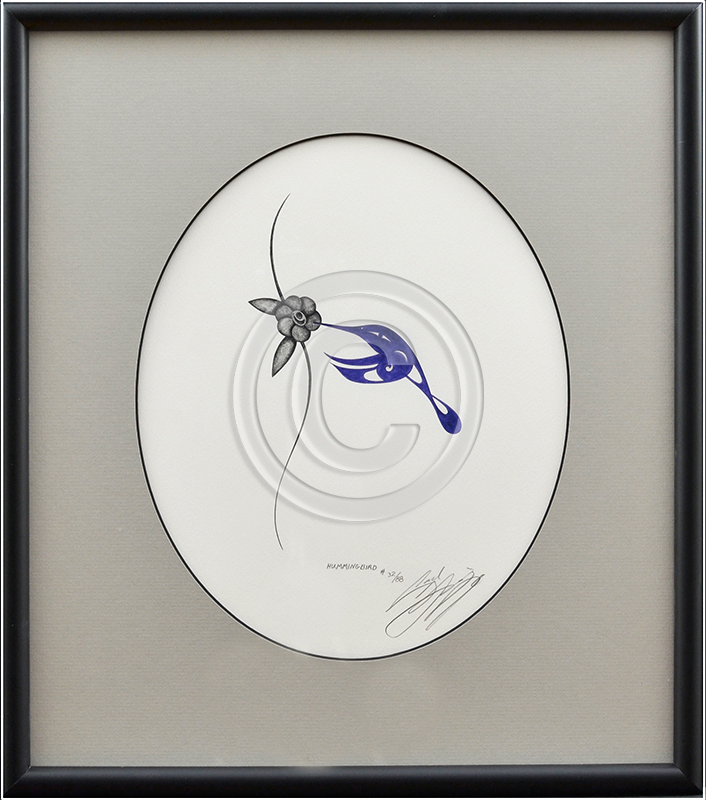 Image of Drawing in Black Frame