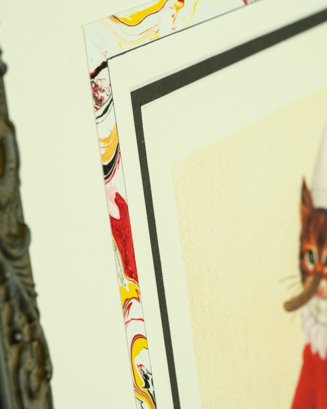 Detail of custom framing border