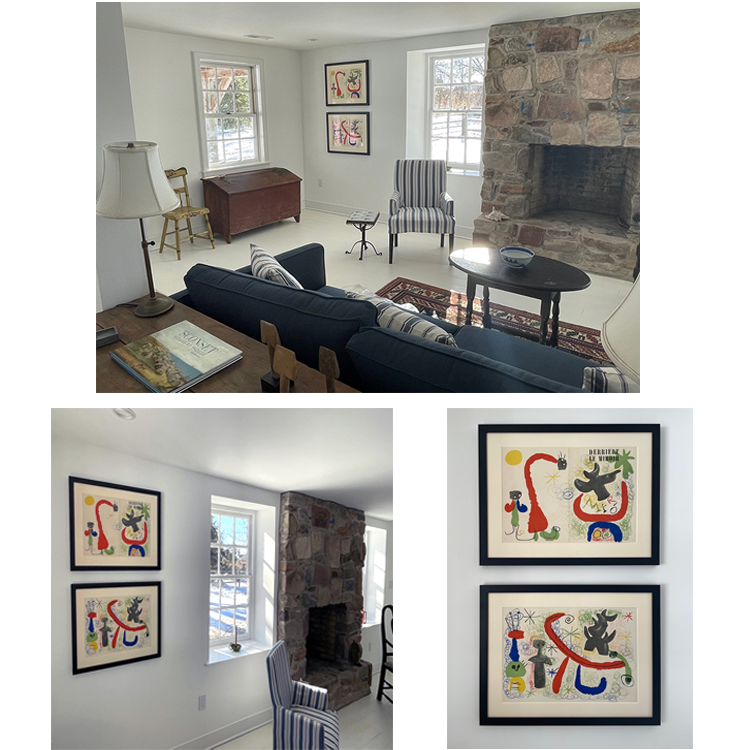 Client Room Gray Walls Updated Frames